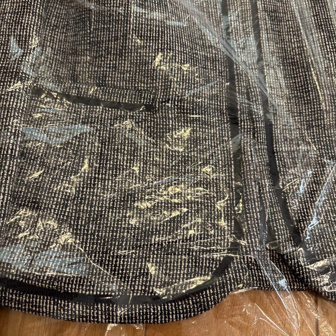 新品　エニィスィス　ノーカラージャケット ミニライトボーダー　ネイビー　3