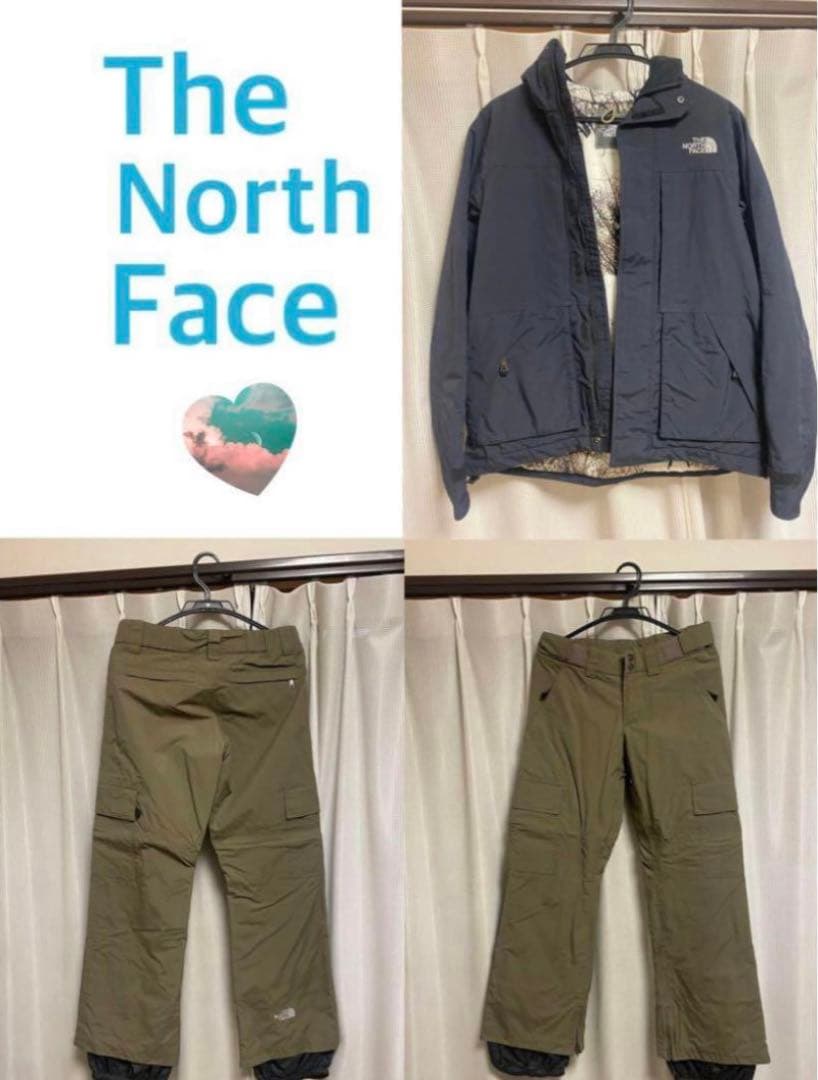 The North Face ネイビージャケット(S)カーキパンツ(M)セット