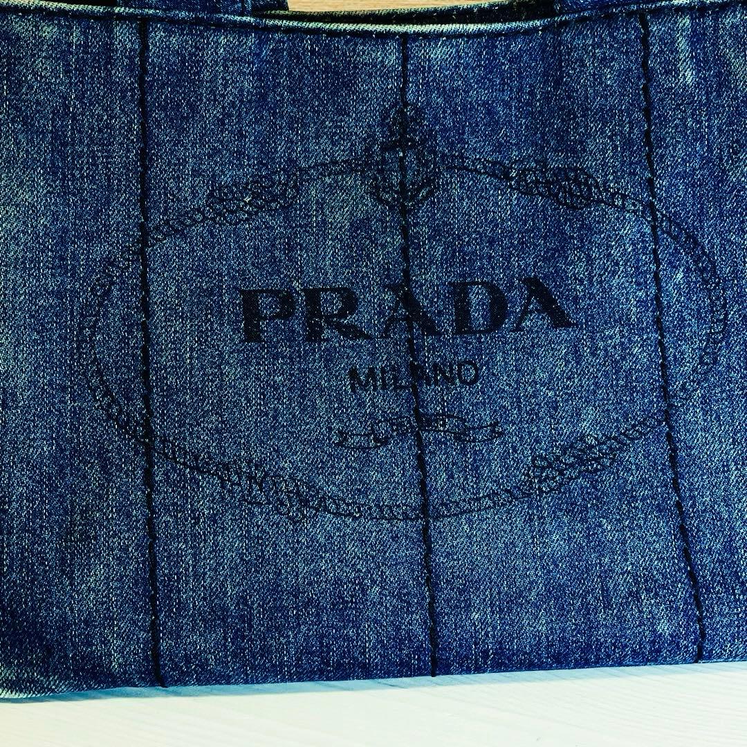 PRADA プラダ カナパミニ 2WAY トートバッグ デニム