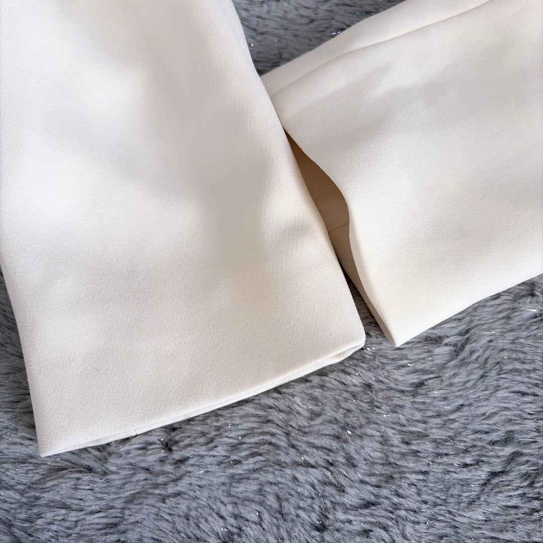 【セオリー】美品✨2021 上品 ノーカラージャケット クレープ素材 スーツ