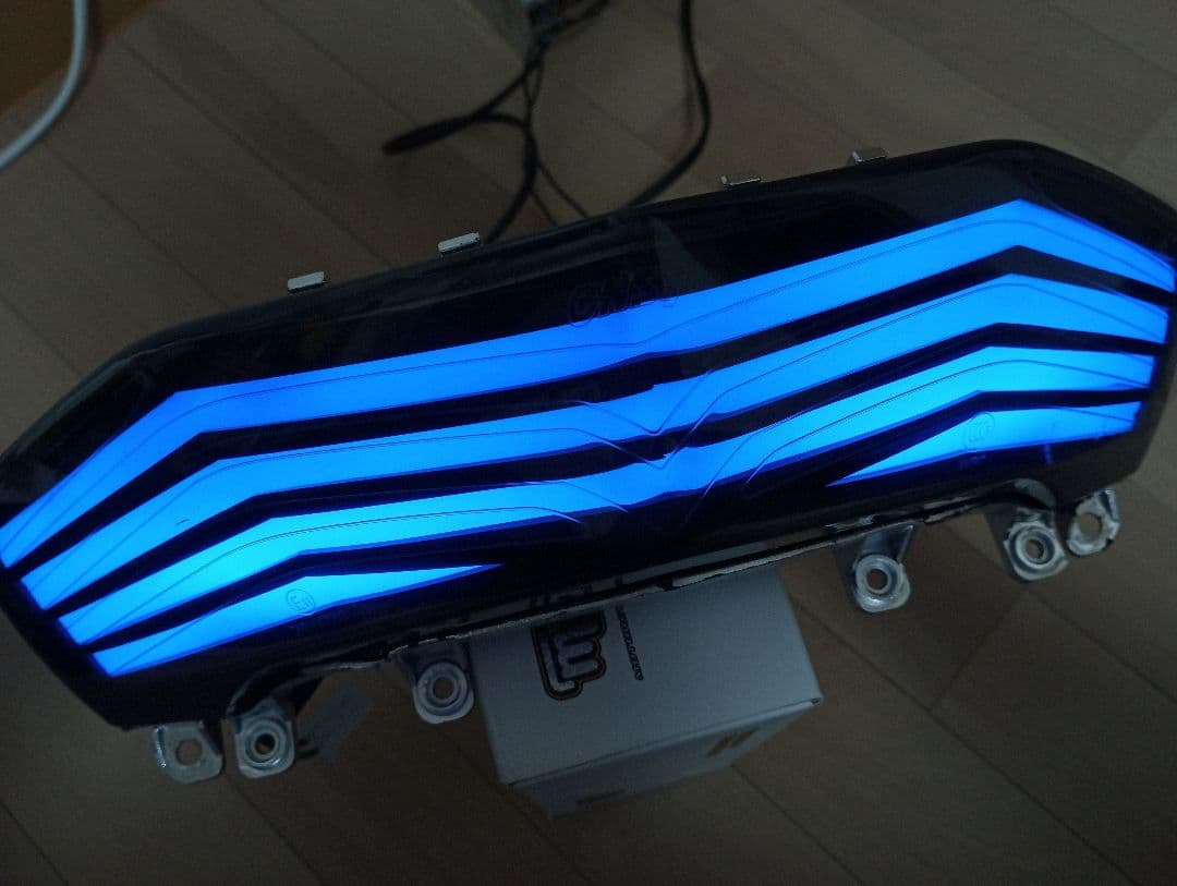 シグナスX社外ファイバーテールシーケンシャル7色レインボー3型se44j 1yp