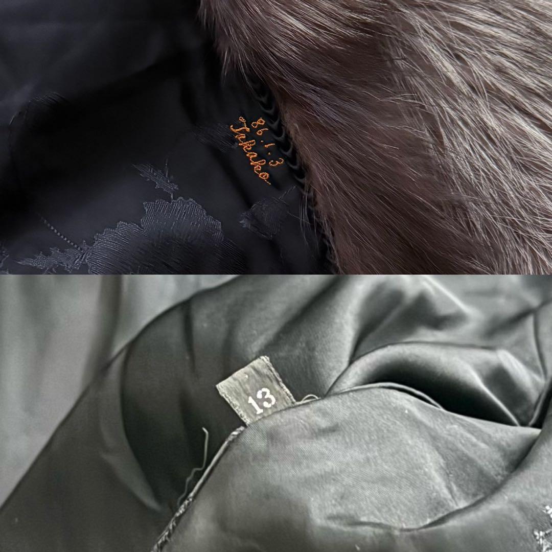 本毛皮●シルバーフォックス FOX ファーコート ふわふわ◎ 13号