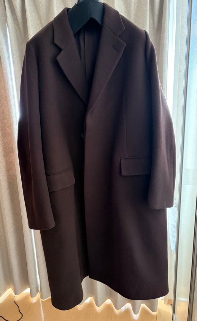 ジャケット・アウター AURALEE MELTON CHESTERFIELD COAT 4