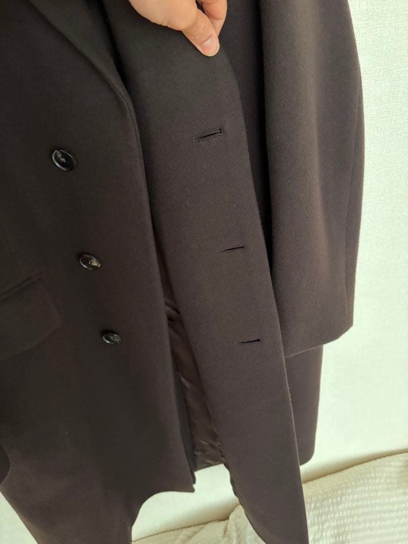 ジャケット・アウター AURALEE MELTON CHESTERFIELD COAT 4