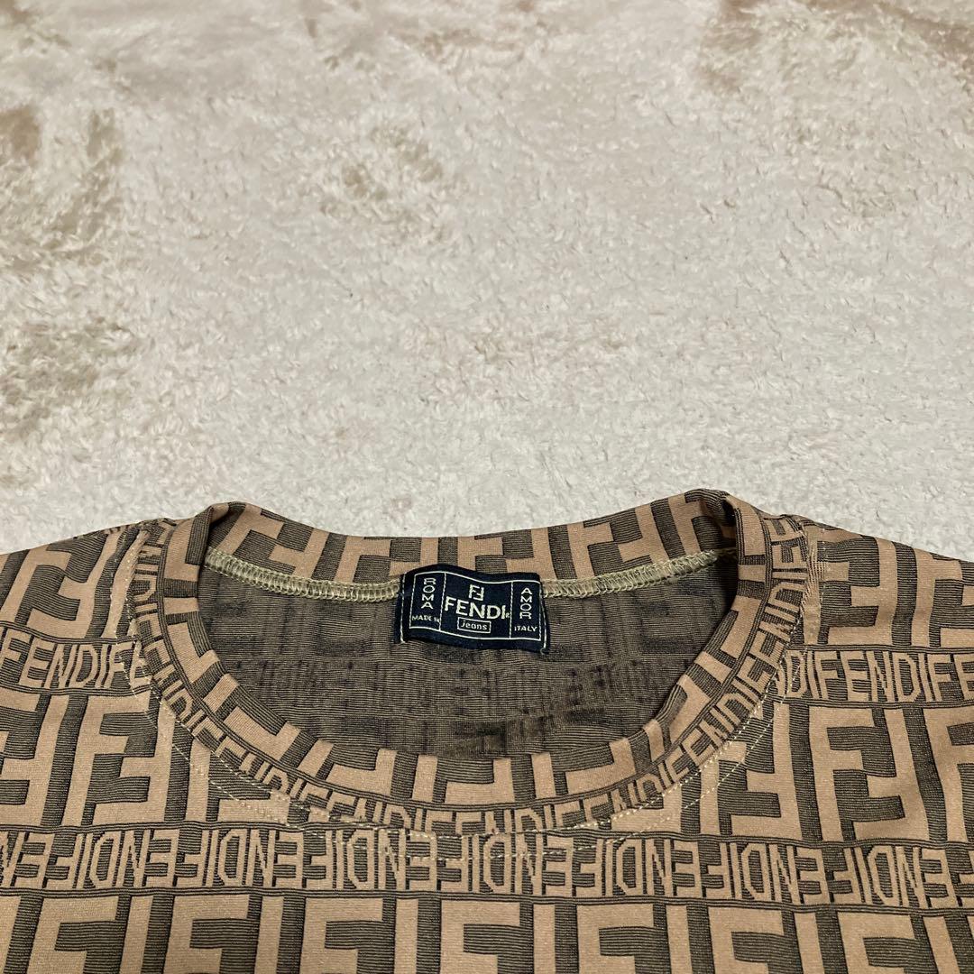 FENDI フェンディ 長袖 ロンT ズッカ柄 総柄