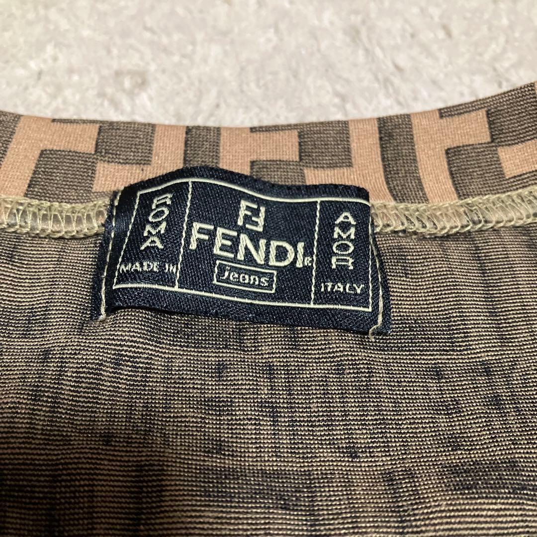 FENDI フェンディ 長袖 ロンT ズッカ柄 総柄