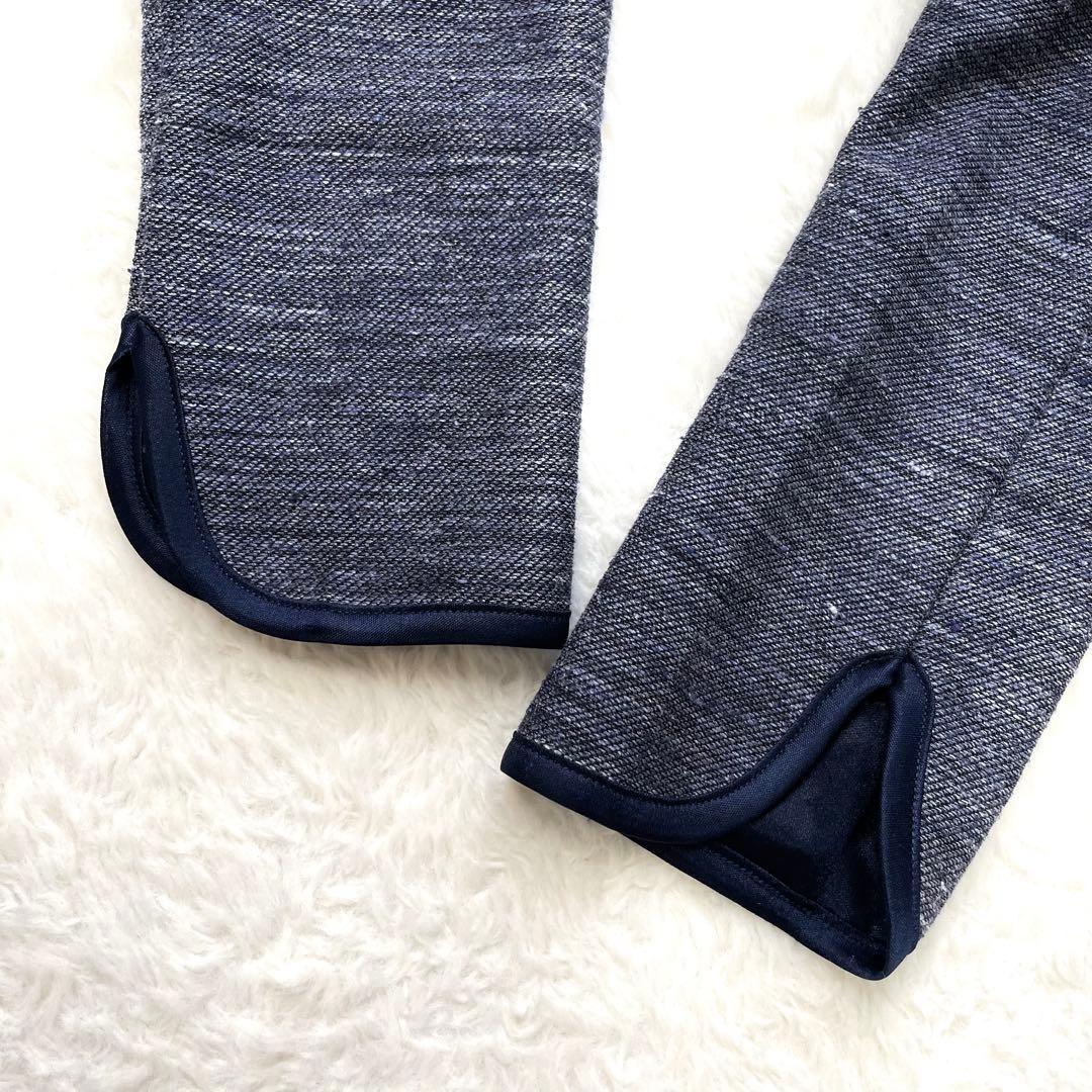 REGINA ROMANTICO リネンパイピングジャケット インディゴ 美品