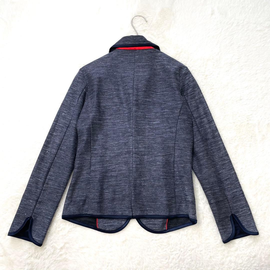 REGINA ROMANTICO リネンパイピングジャケット インディゴ 美品