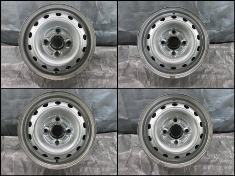 三菱純正　U61ミニキャブ純正ホイール　12×3.50B　4H/100　4本