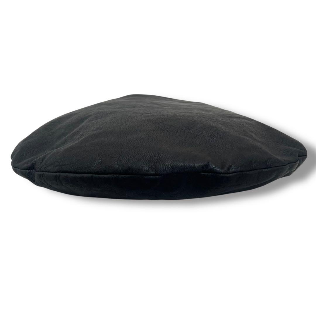 美品 REN ショルダーバッグ 2WAY 山羊革 ブラック BARE A4収納可