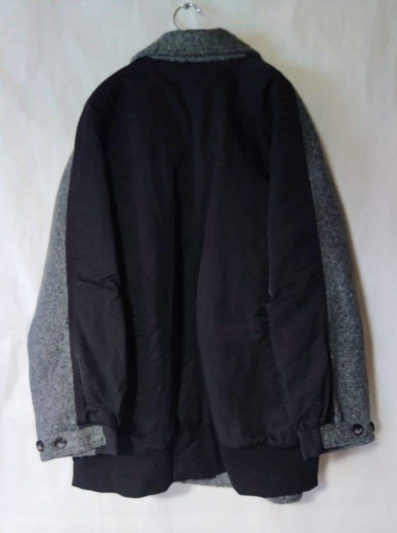 オズモーシス　切り替えPコート　GRAY×BLACK