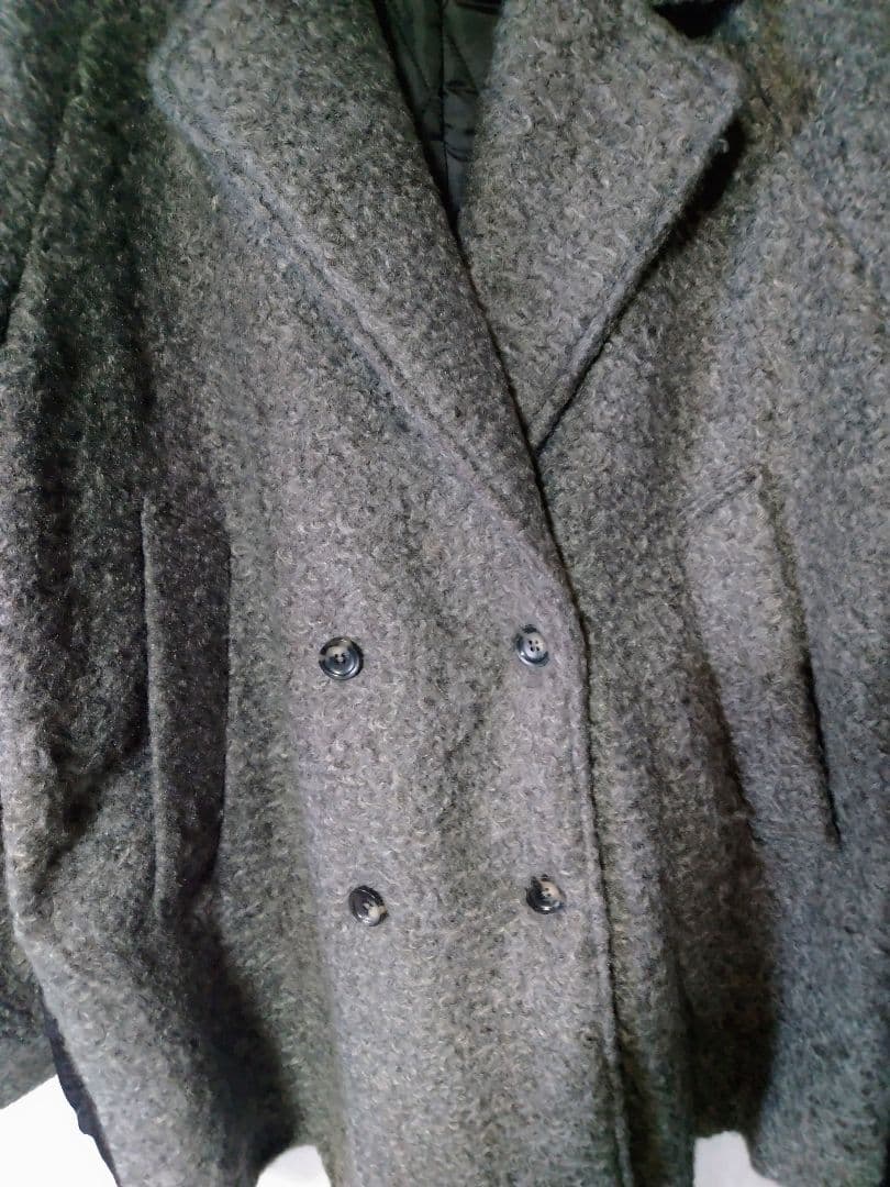 オズモーシス　切り替えPコート　GRAY×BLACK