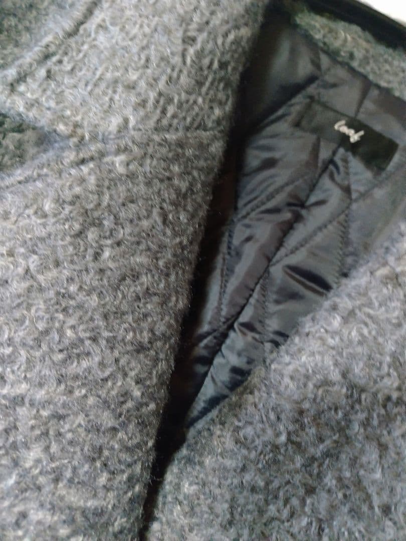 オズモーシス　切り替えPコート　GRAY×BLACK