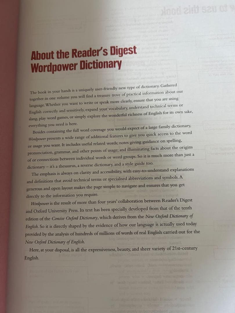 Reader’s DigestWord Power Dictionary英英辞典