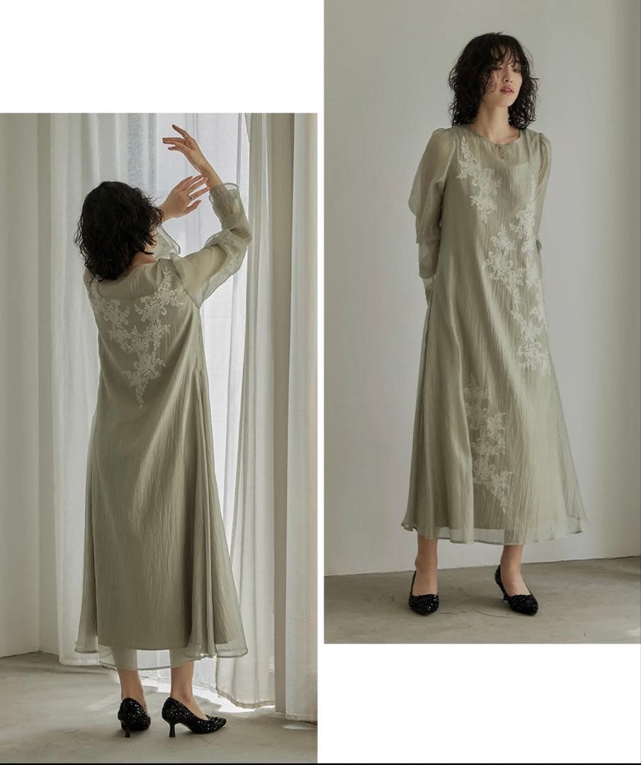 【新品未使用】niana Aラインシアードレス