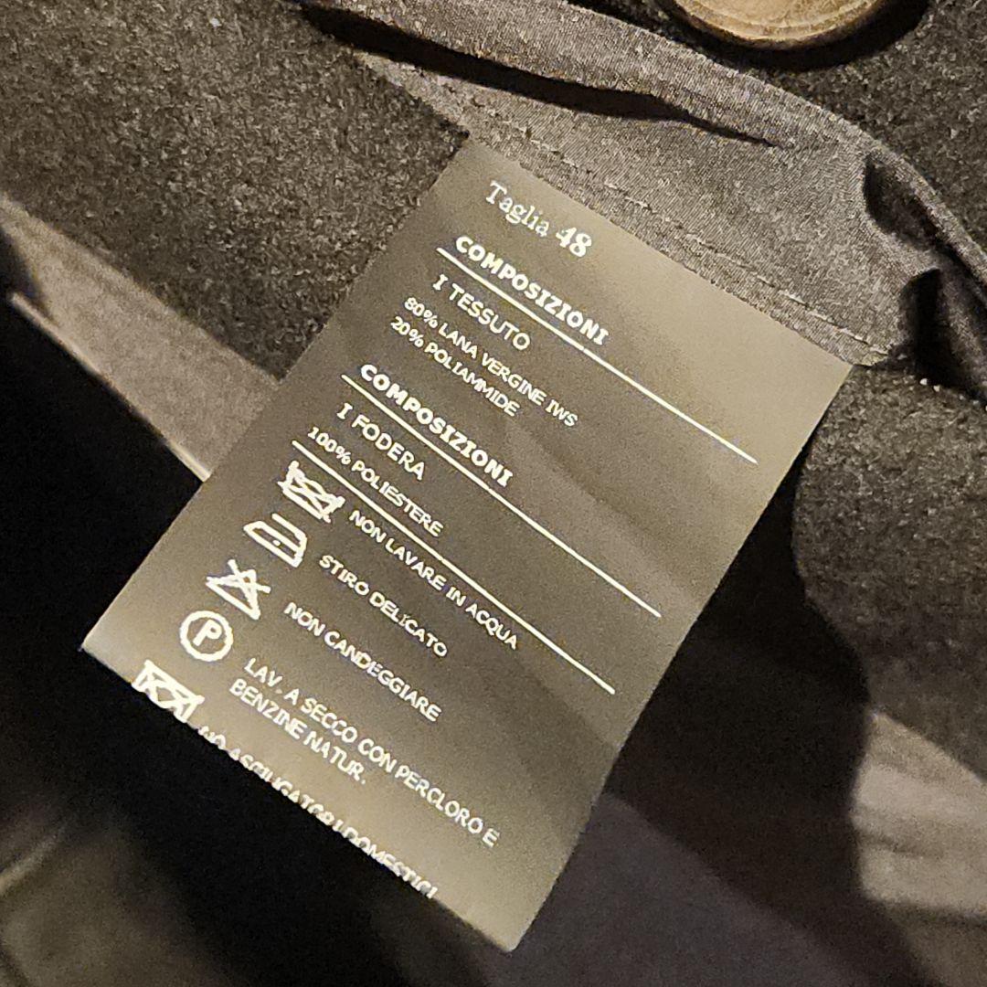 HEVO GALATONE ダブルブレスト コート 黒 48