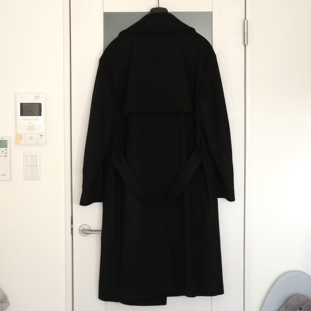 HEVO GALATONE ダブルブレスト コート 黒 48