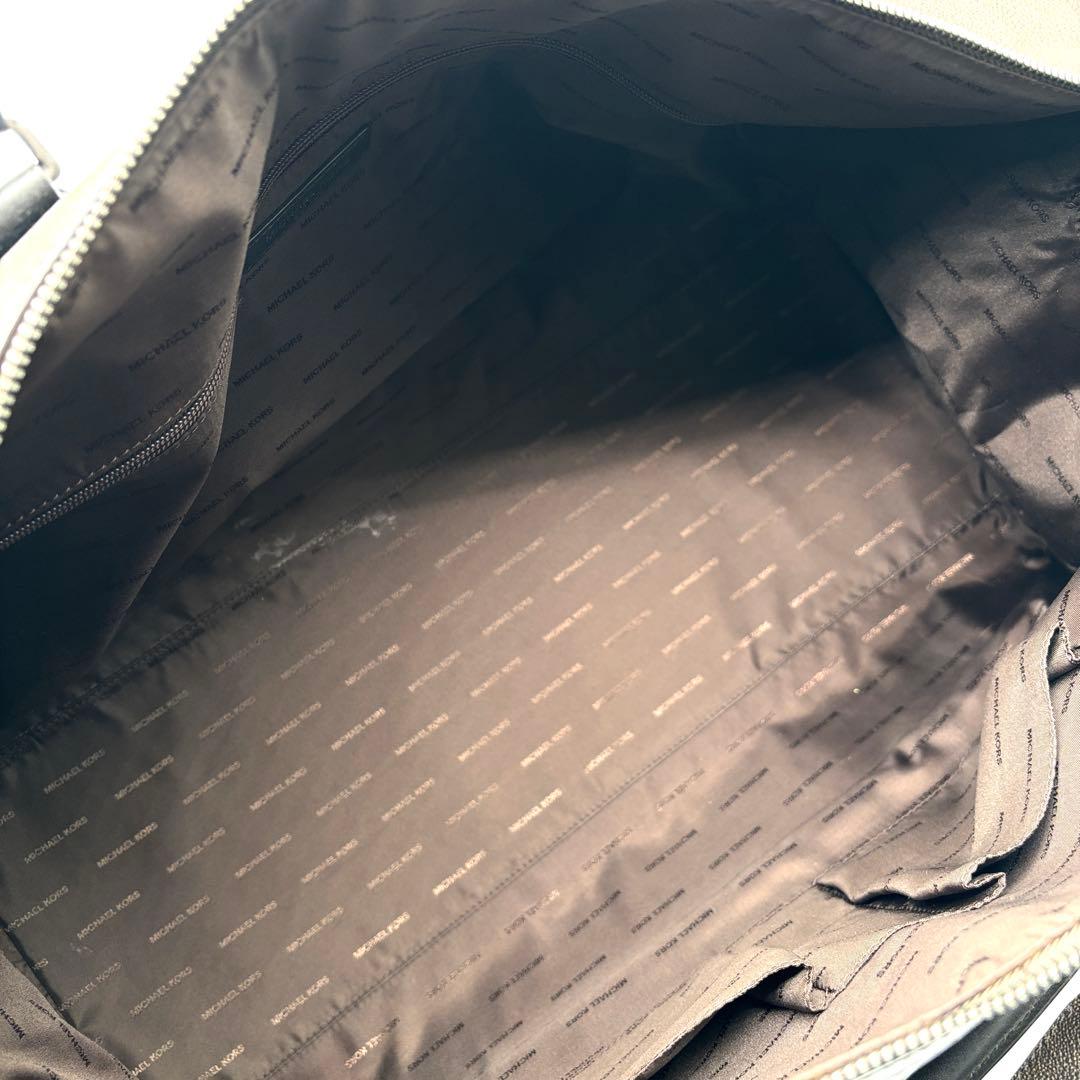 美品 マイケルコース ボストンバッグ 2way MK柄 シグネチャー ブラウン