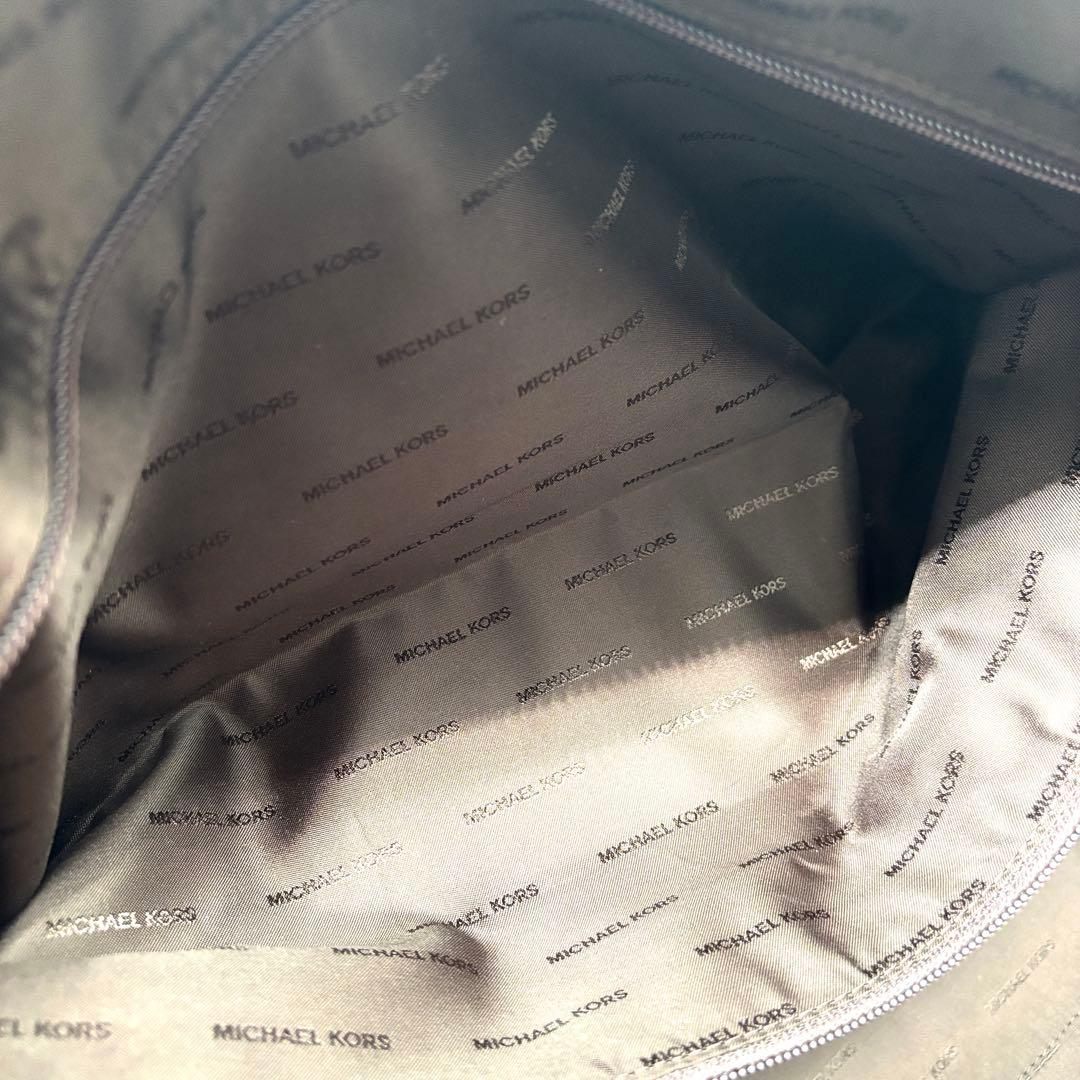 美品 マイケルコース ボストンバッグ 2way MK柄 シグネチャー ブラウン