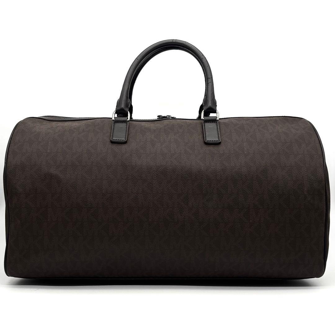 美品 マイケルコース ボストンバッグ 2way MK柄 シグネチャー ブラウン