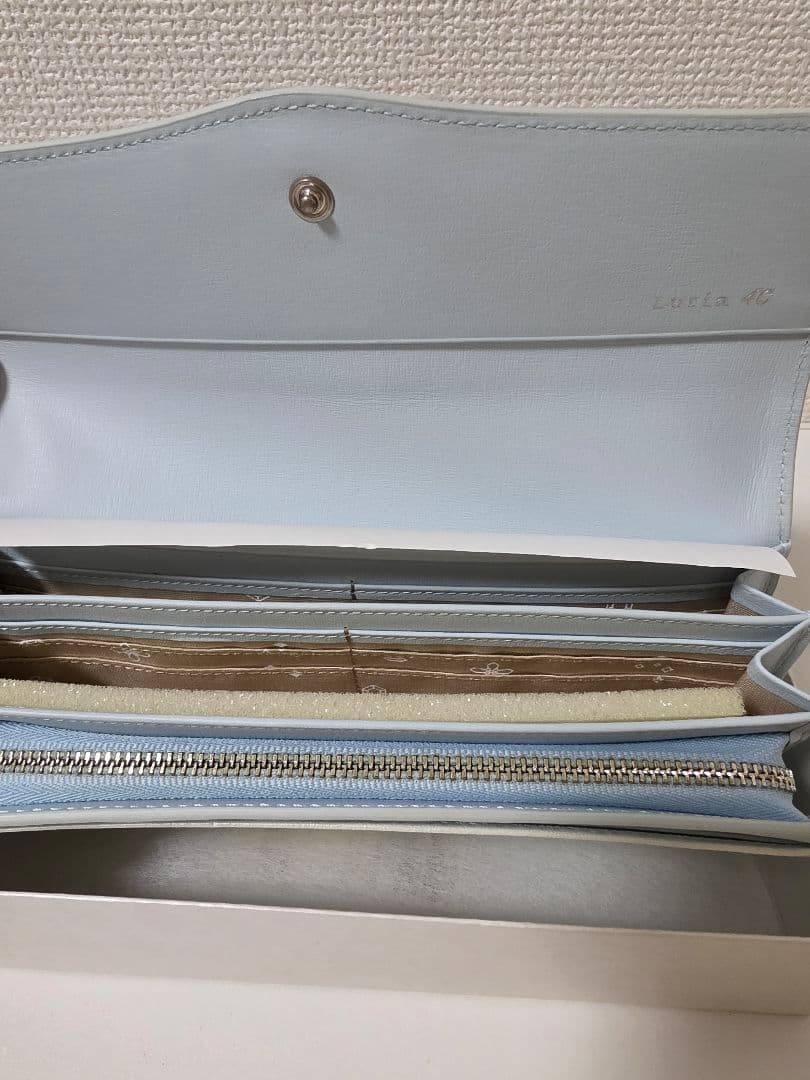 【未使用/値下げ中】4°C Luria　長財布　サックス