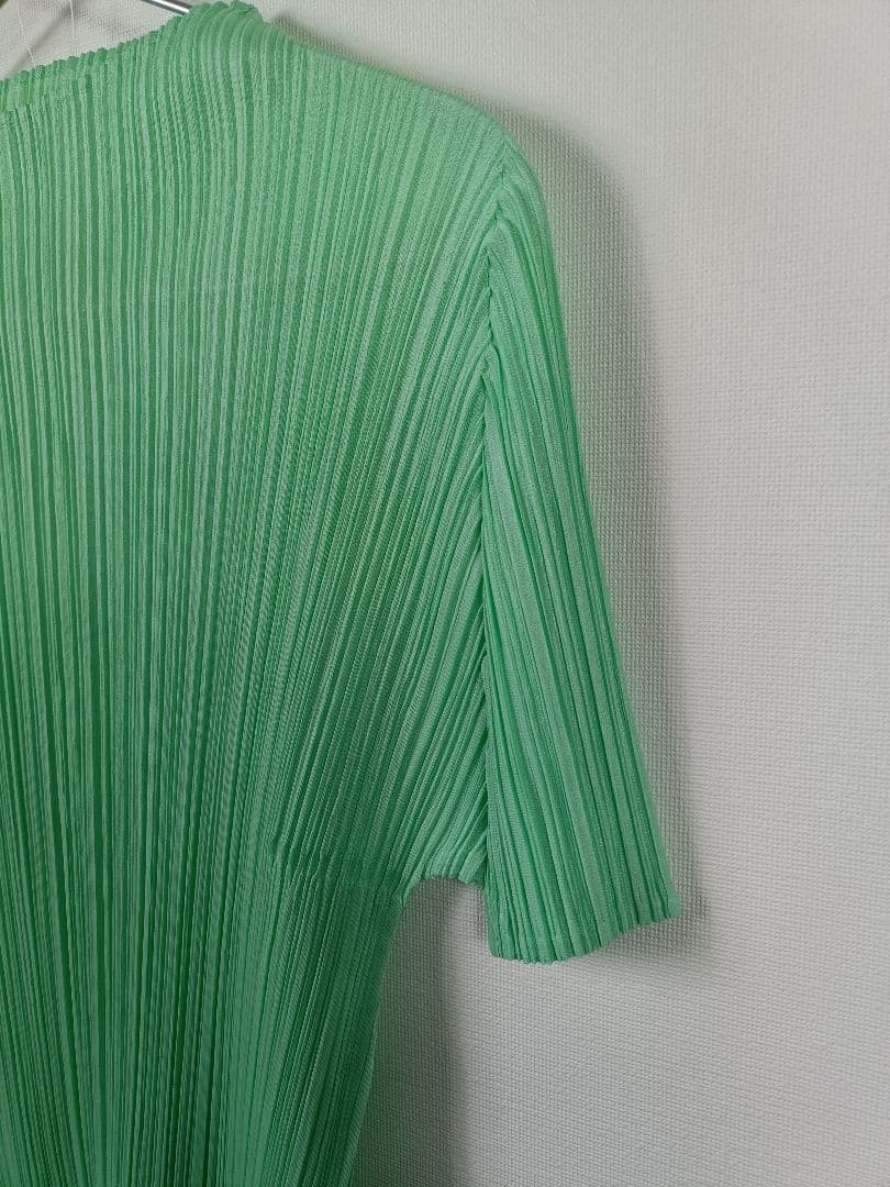 PLEATSPLEASE カットソー【サイズ3 L相当】【ミントグリーン】