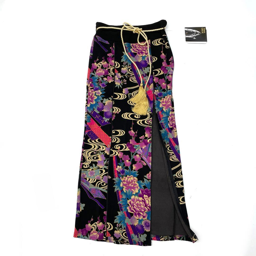 新品未使用XOXO kiss kiss 和柄　セットアップキャバ嬢ドレス3039