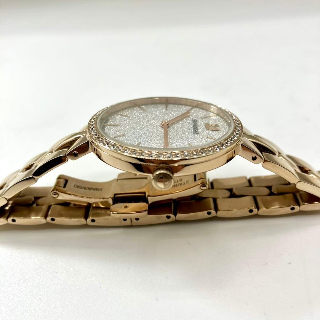 美品 稼働 新品電池 Swarovski コスモポリタン 腕時計 ピンクゴールド