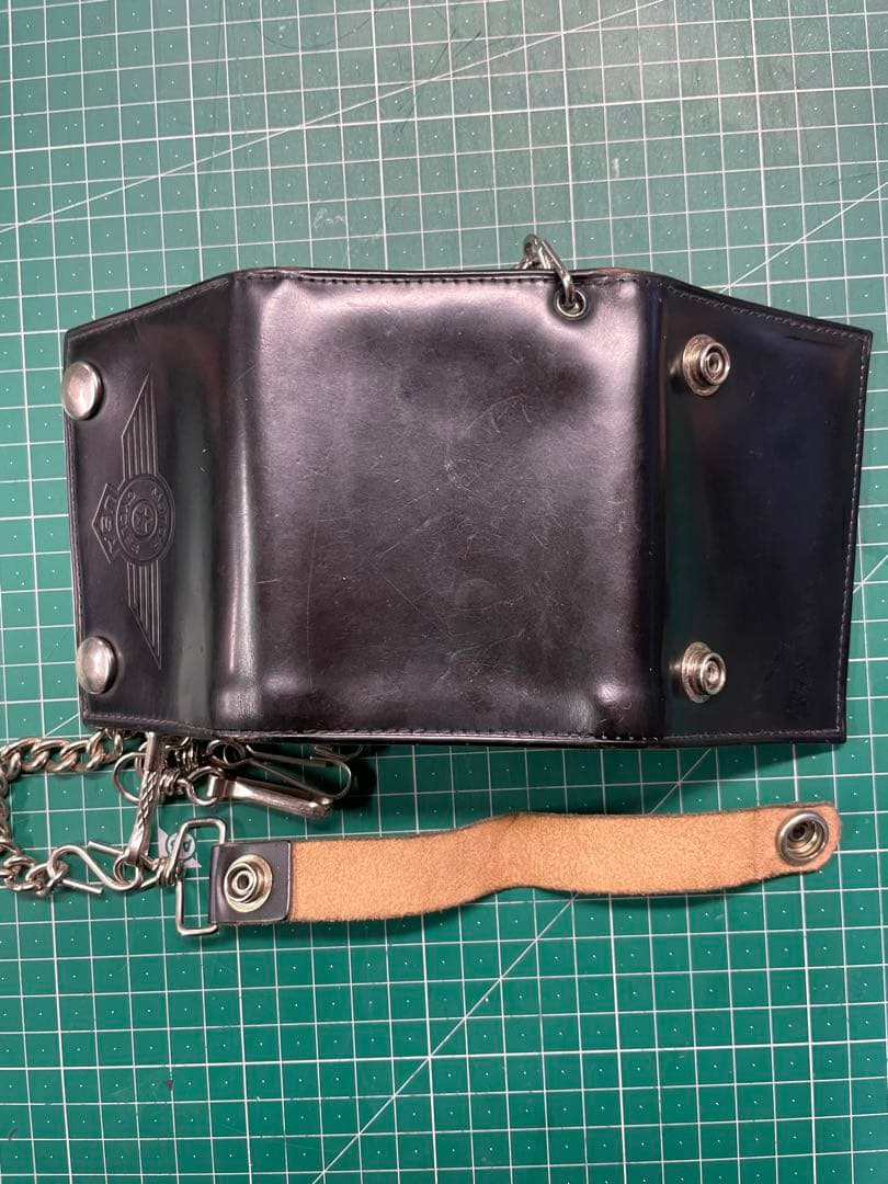 トラッカー　ハーレーダビッドソン　ショートウォレット80's? 90's?折財布