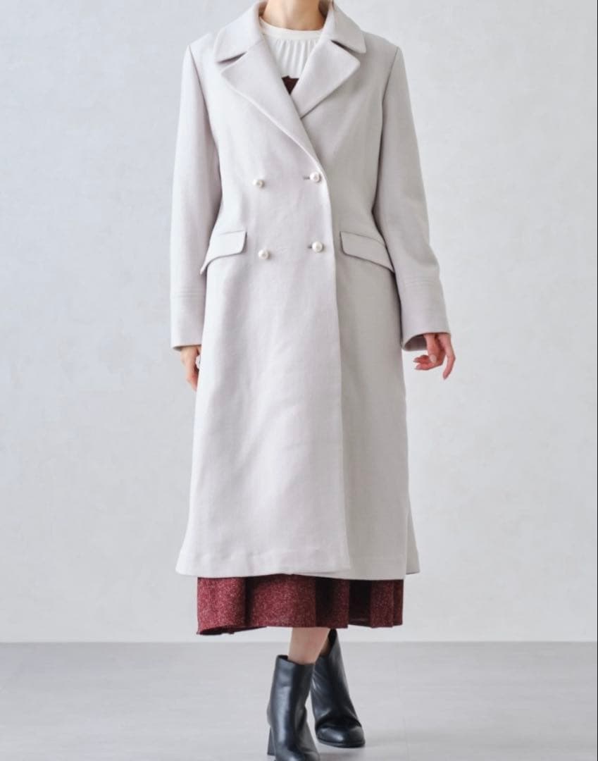 MISCH MASCH ■2024秋冬新作■パールボタンチェスターコート