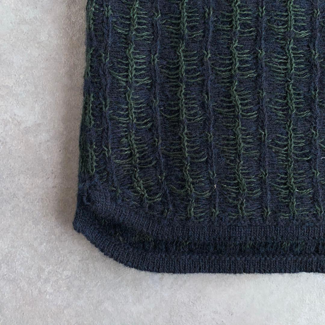 パラスパレス ニットベスト ウール リネン 日本製 PAL'LAS PALACE