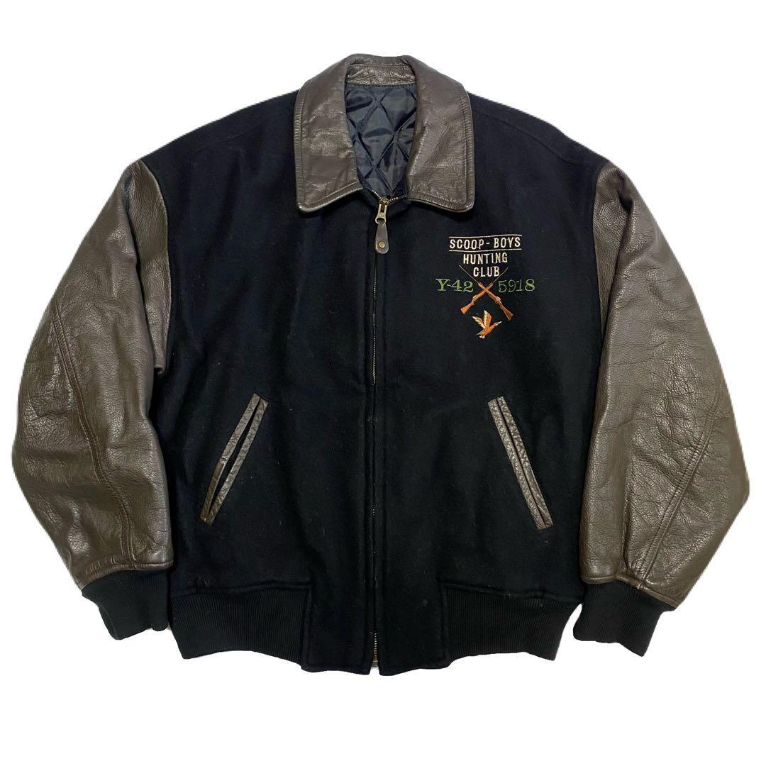 ジャケット・アウター 90s Scoop Boys Stadium Leather Jacket