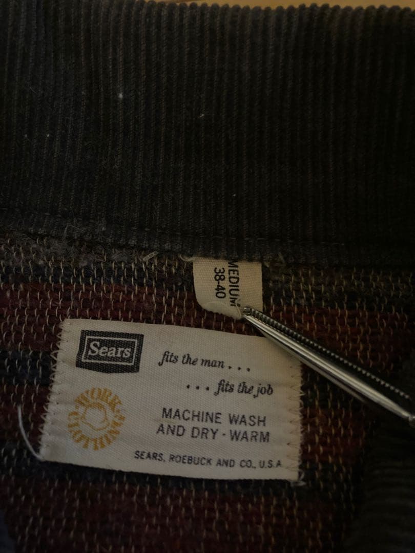 60s シアーズ　デニム　カバーオール ブランケット　ビンテージ　雰囲気系