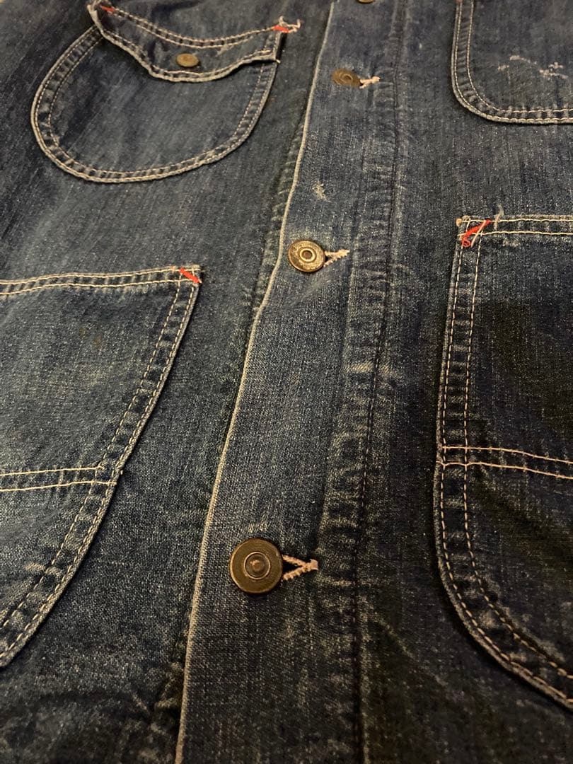 60s シアーズ　デニム　カバーオール ブランケット　ビンテージ　雰囲気系