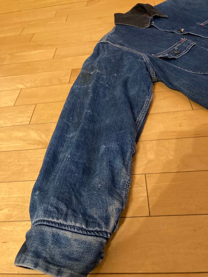 60s シアーズ　デニム　カバーオール ブランケット　ビンテージ　雰囲気系