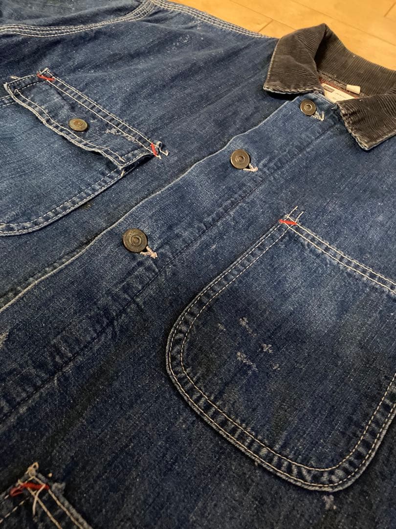60s シアーズ　デニム　カバーオール ブランケット　ビンテージ　雰囲気系
