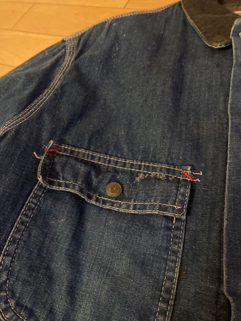 60s シアーズ　デニム　カバーオール ブランケット　ビンテージ　雰囲気系