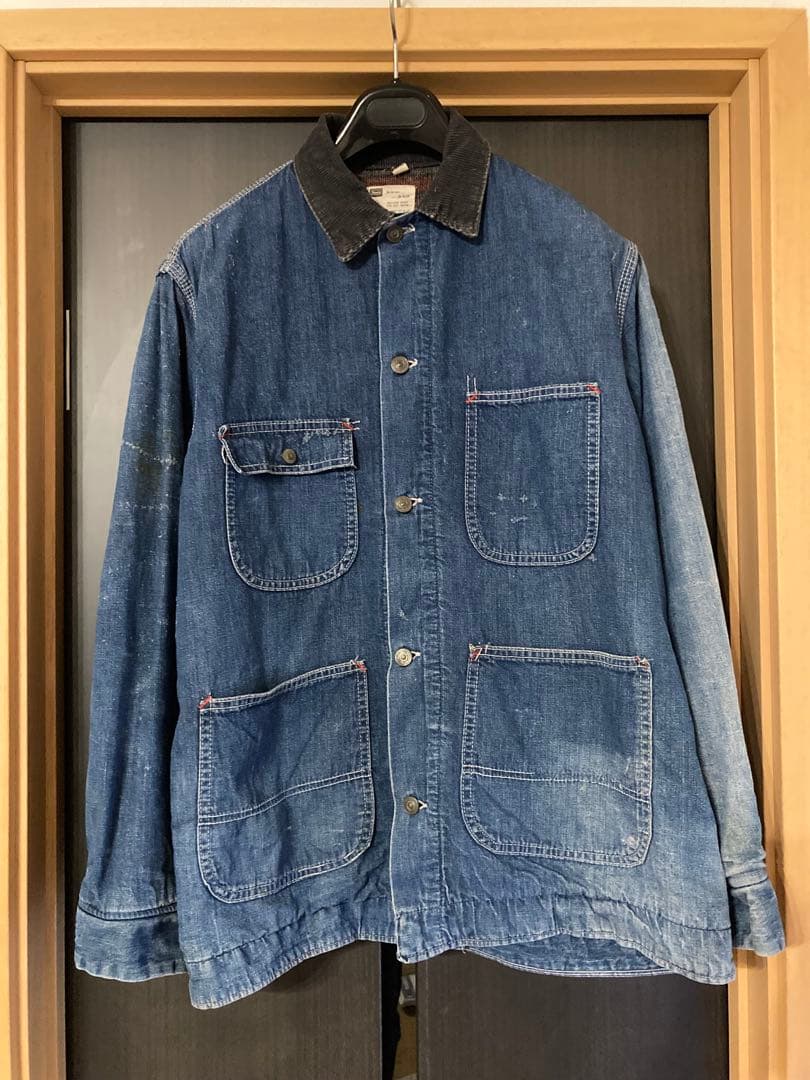 60s シアーズ　デニム　カバーオール ブランケット　ビンテージ　雰囲気系