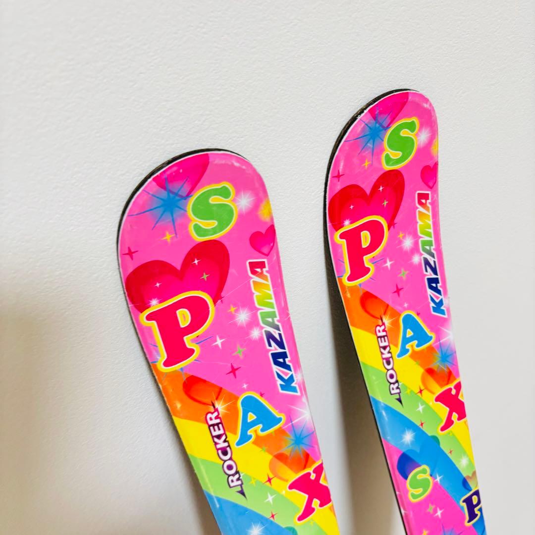 KAZAMA SPAX ロッカー ジュニアスキー 116cm ブーツ ストック付