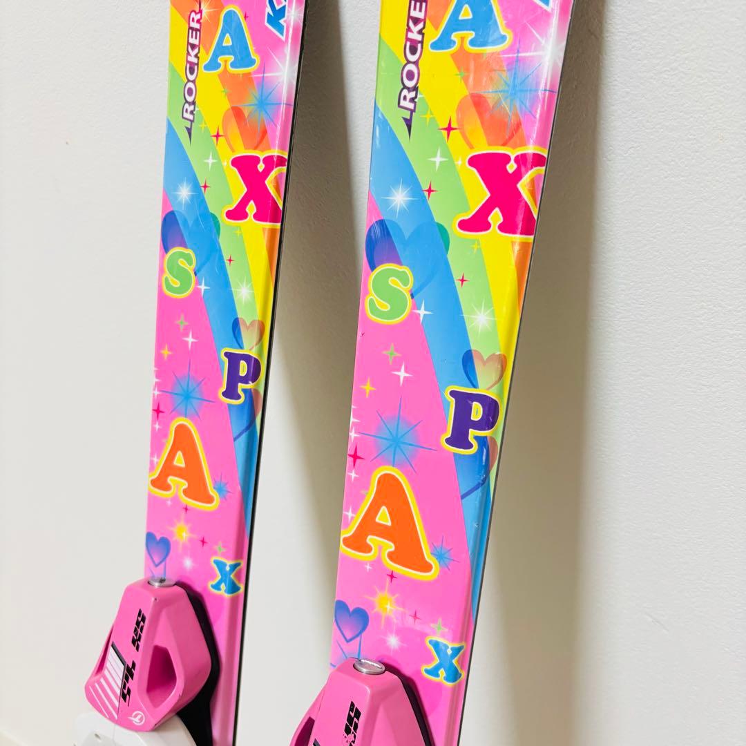 KAZAMA SPAX ロッカー ジュニアスキー 116cm ブーツ ストック付