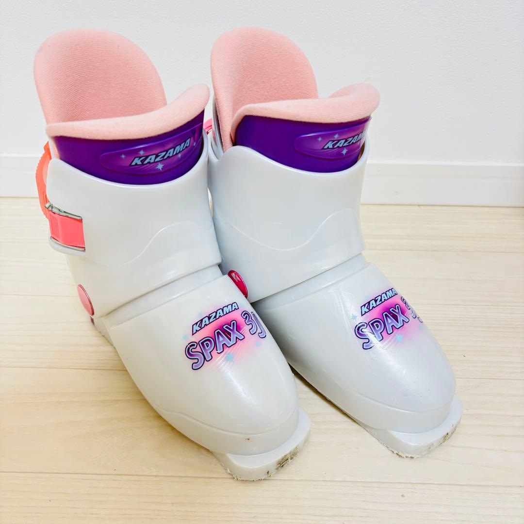 KAZAMA SPAX ロッカー ジュニアスキー 116cm ブーツ ストック付