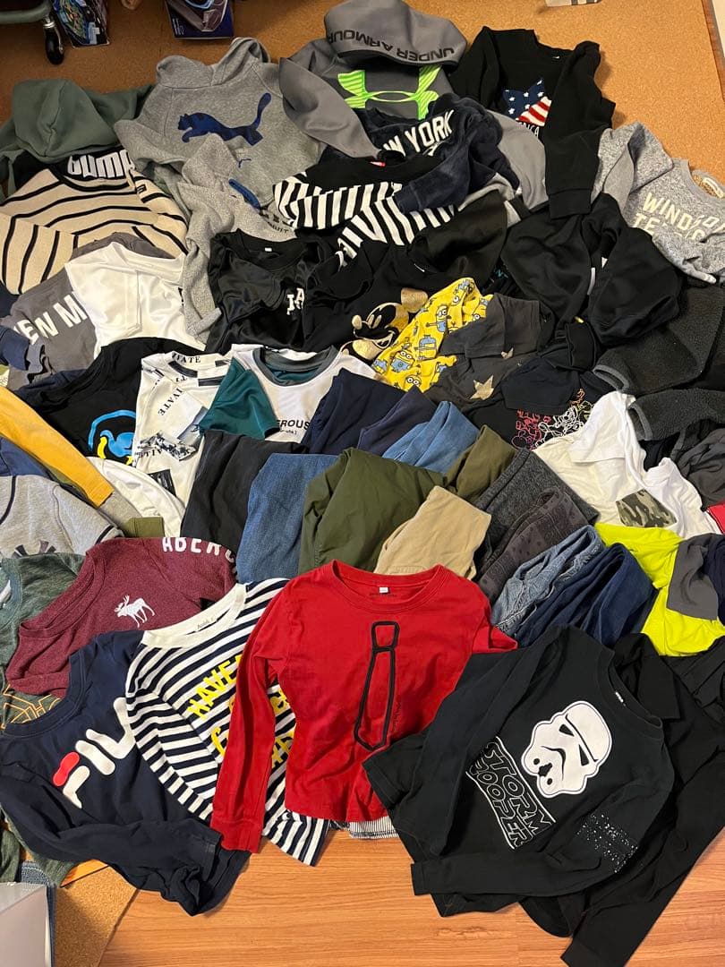 男の子 130cm 60点セット まとめ売り オールシーズン 春夏秋冬