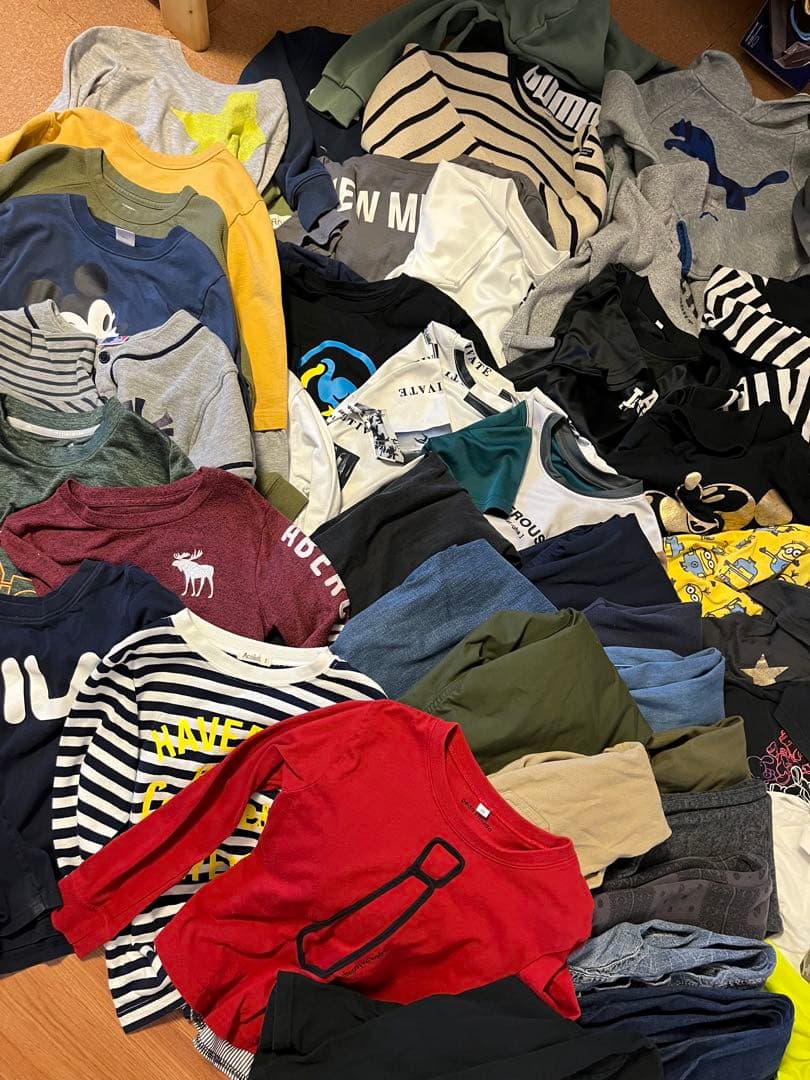 男の子 130cm 60点セット まとめ売り オールシーズン 春夏秋冬