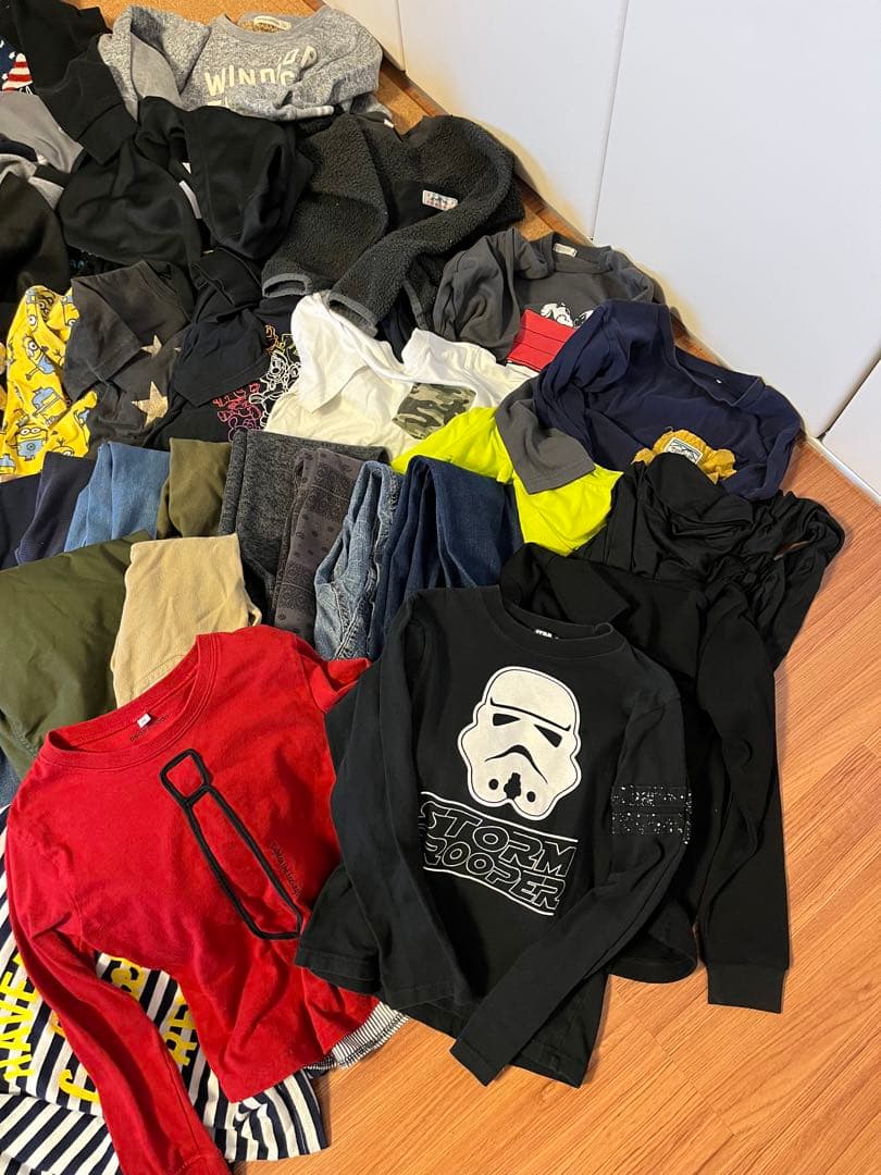 男の子 130cm 60点セット まとめ売り オールシーズン 春夏秋冬