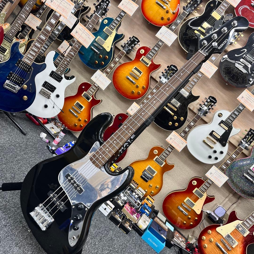 【10667】 BUSKER'S ジャズベースタイプ ミラーPG ブラック