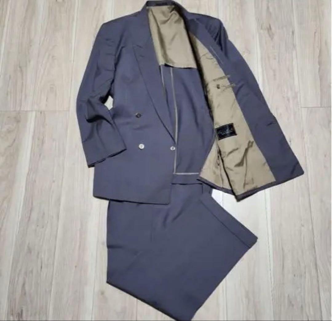 YVES SAINTLAURENT　イブサンローラン　ダブルセットアップ　薄紫