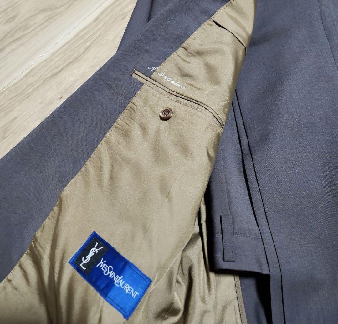 YVES SAINTLAURENT　イブサンローラン　ダブルセットアップ　薄紫