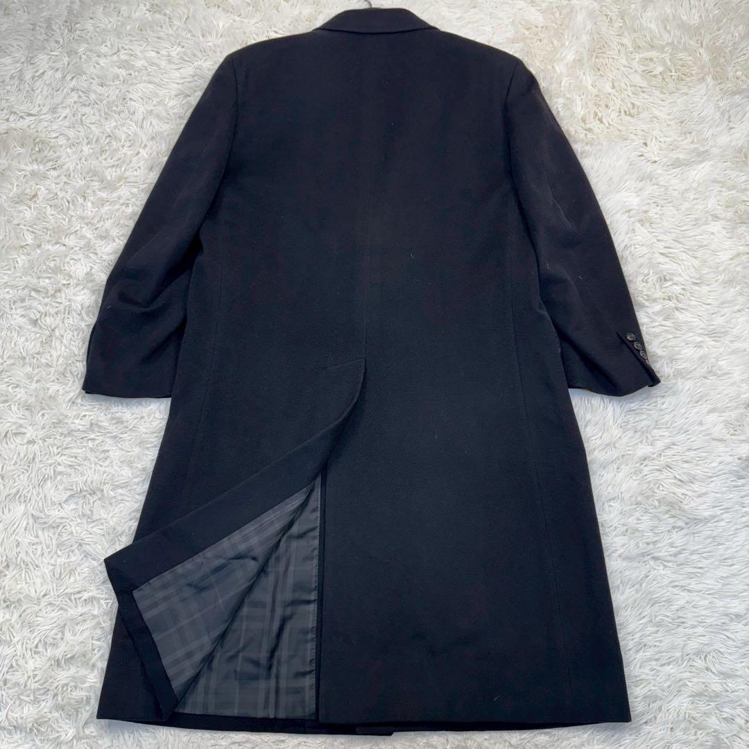 希少✨バーバリーロンドン カシミヤ アンゴラ チェスターコート 比翼 Mサイズ