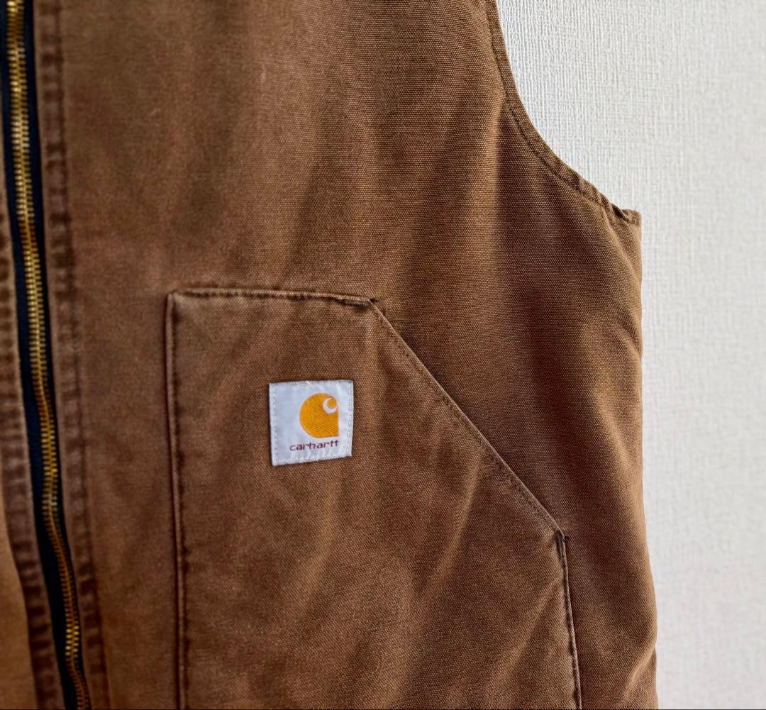 スペシャル 80s アメリカ製 ヴィンテージ カーハート ベスト XL ブラウン