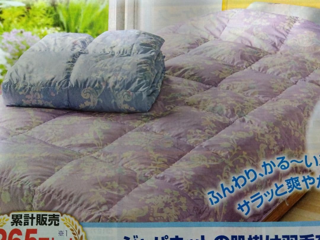 新品　モリリン洗える夏用羽毛肌掛けシングルサイズ2枚